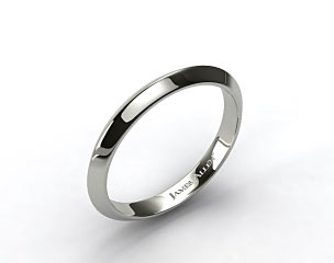 18k White Gold 2.5mm Knife Edge Women's Wedding Ring