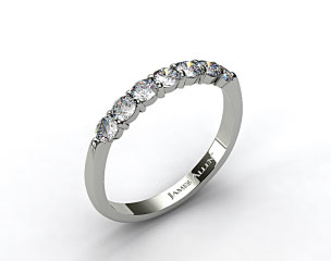 18k White Gold 0.47ct Common Prong Diamond Wedding Ring