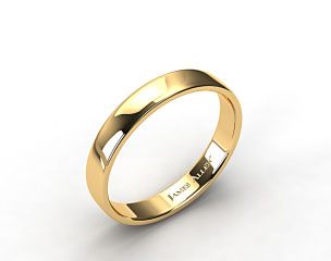 18k Yellow Gold 4.5mm Slightly Flat Comfort Fit Wedding Ring