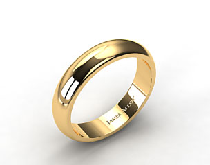14k Yellow Gold 6.0mm High Dome Comfort Fit Wedding Ring