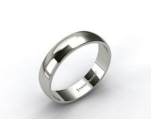 Platinum 6.0mm Traditional Slightly Curved Wedding Ring