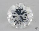 0.82 Carat G-SI2 Good Cut Round Diamond 