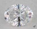 0.37 Carat D-VVS2 Very Good Cut Oval Diamond 