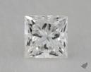 0.50 Carat F-SI1 Ideal Cut Princess Diamond 
