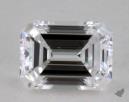 0.52 Carat D-VVS1 Very Good Cut Emerald Diamond 