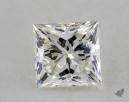 0.74 Carat H-VVS1 Very Good Cut Princess Diamond 