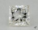 0.52 Carat J-VS2 Very Good Cut Princess Diamond 