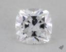 0.30 Carat D-VS1 Ideal Cut Cushion Diamond 