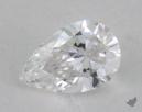 0.34 Carat D-VVS1 Ideal Cut Pear Diamond 