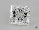 0.51 Carat F-VVS2 Ideal Cut Princess Diamond 