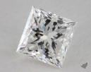 0.51 Carat F-VVS2 Ideal Cut Princess Diamond 