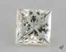 0.54 Carat K-VS2 Ideal Cut Princess Diamond 