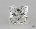 0.65 Carat I-VS2 Ideal Cut Princess Diamond 