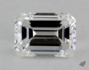 1.52 Carat F-SI1 Good Cut Emerald Diamond 