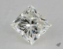 0.46 Carat I-VVS1 Very Good Cut Princess Diamond 