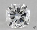 0.80 Carat D-SI1 Ideal Cut Cushion Diamond 