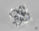 0.51 Carat E-VVS2 Ideal Cut Princess Diamond 