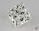 0.75 Carat K-SI1 Ideal Cut Princess Diamond 