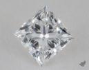 0.31 Carat D-VS2 Ideal Cut Princess Diamond 