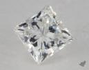 0.74 Carat F-VS2 Ideal Cut Princess Diamond 