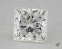 0.78 Carat I-VVS1 Ideal Cut Princess Diamond 