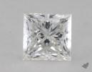 0.88 Carat F-VS2 Ideal Cut Princess Diamond 
