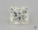 0.54 Carat J-VVS2 Very Good Cut Princess Diamond 