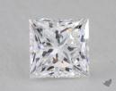 1.01 Carat D-VVS2 Ideal Cut Princess Diamond 