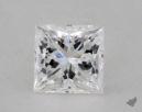 0.56 Carat E-VVS1 Ideal Cut Princess Diamond 